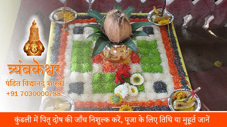 कुंडली में पितृ दोष की जाँच निशुल्क करें , पूजा के लिए तिथि या मुहूर्त जानें
